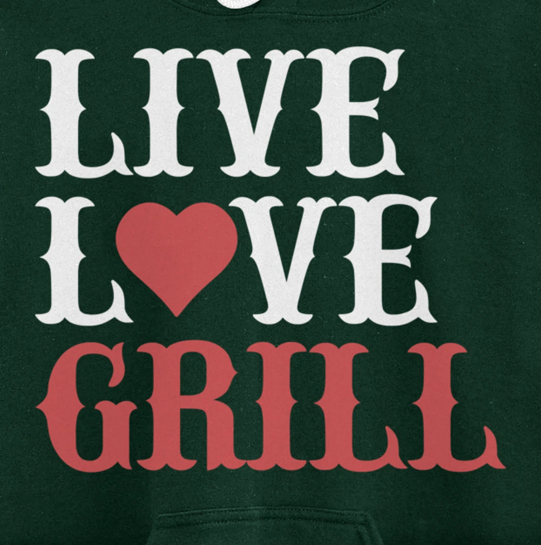 Funny Barbecue Live Love Graphic Women Men Meat Smoker Grill Pullover Hoodie