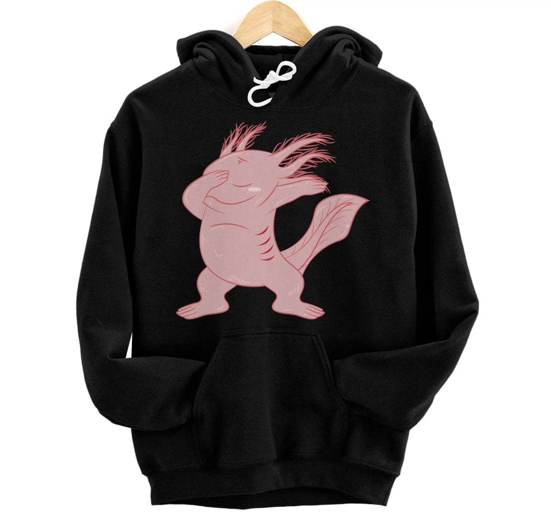 Dabbing Axolotl Funny Axolotls Mexican Salamander Animal Pullover Hoodie