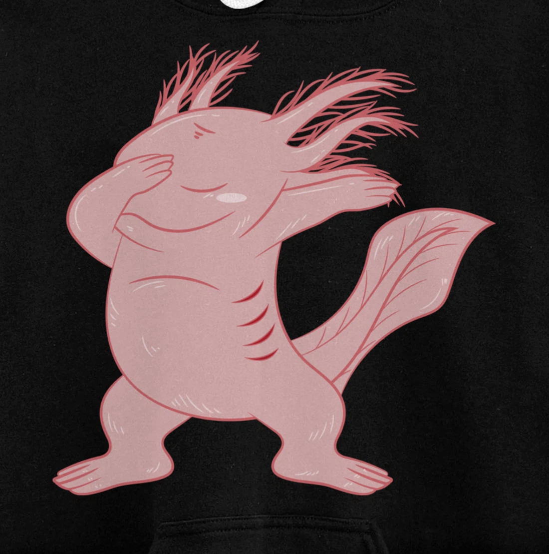 Dabbing Axolotl Funny Axolotls Mexican Salamander Animal Pullover Hoodie