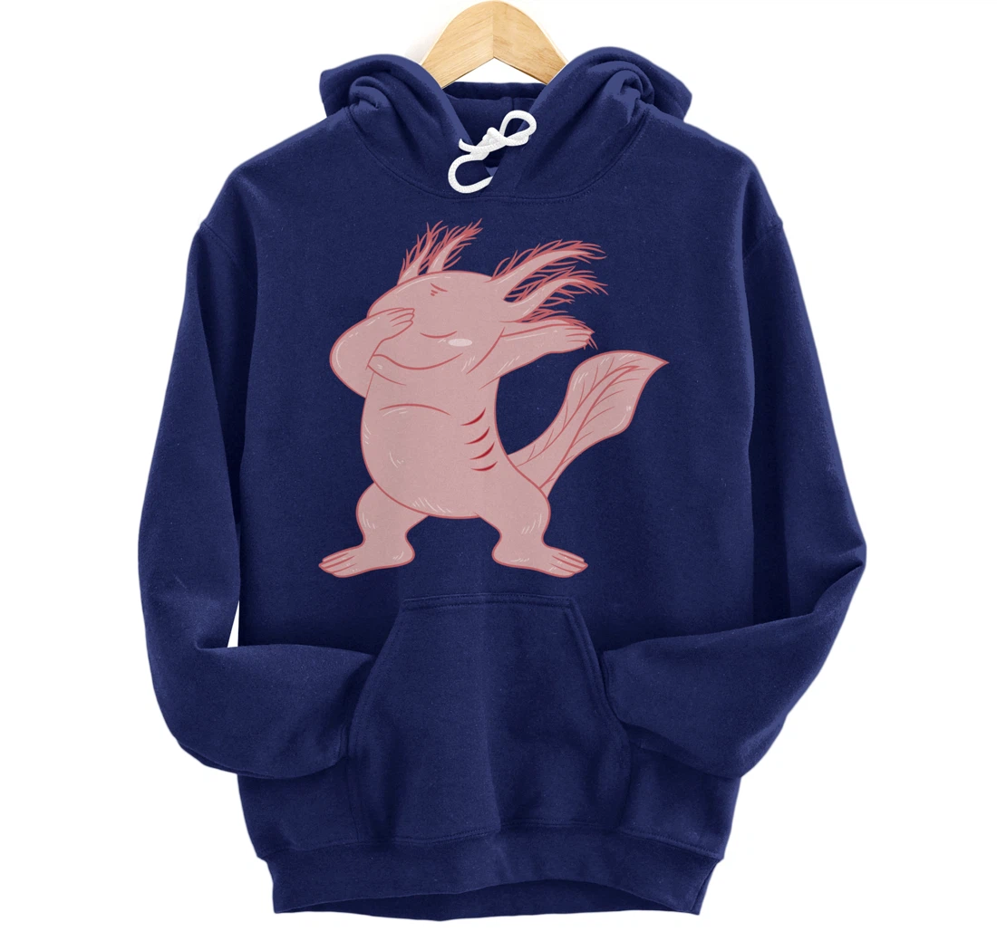 Dabbing Axolotl Funny Axolotls Mexican Salamander Animal Pullover Hoodie