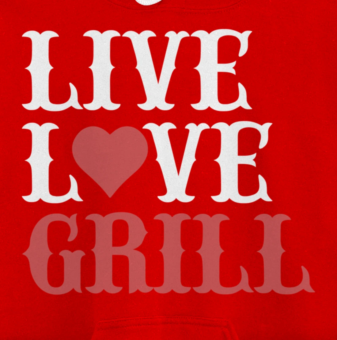 Funny Barbecue Live Love Graphic Women Men Meat Smoker Grill Pullover Hoodie