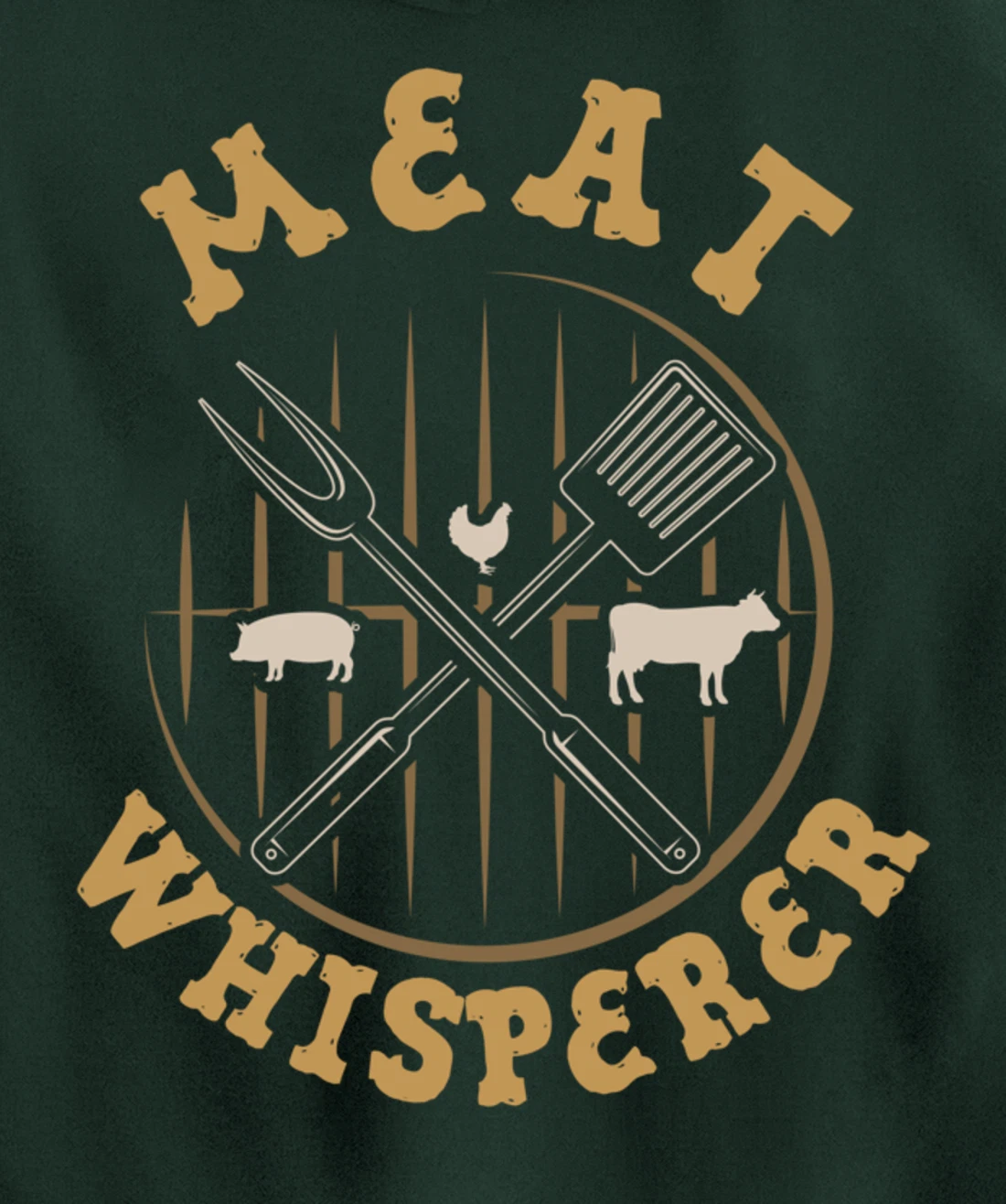 Funny Barbecue Whisperer Graphic Women Men Meat Smoking BBQ Pullover Hoodie