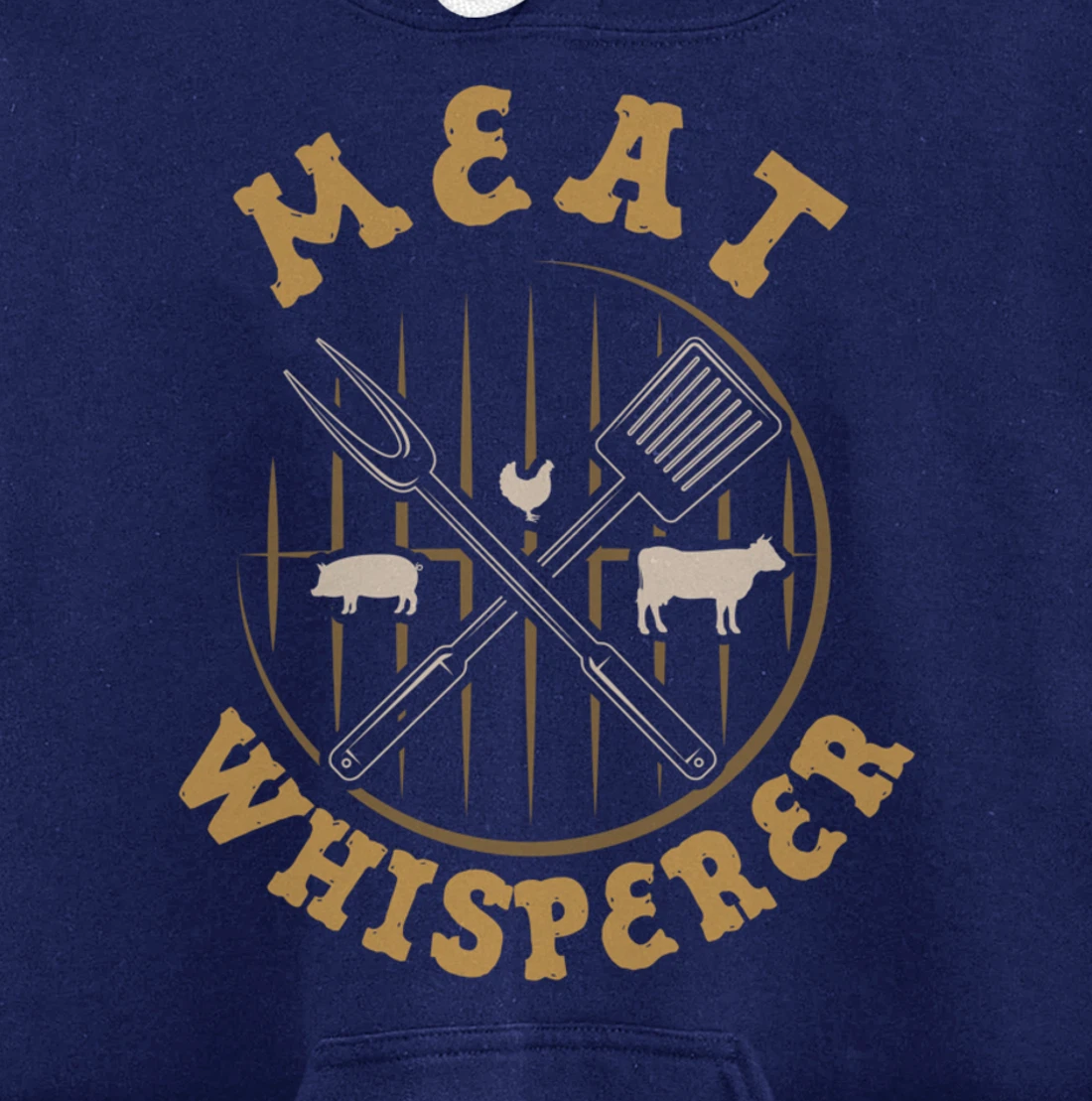 Funny Barbecue Whisperer Graphic Women Men Meat Smoking BBQ Pullover Hoodie