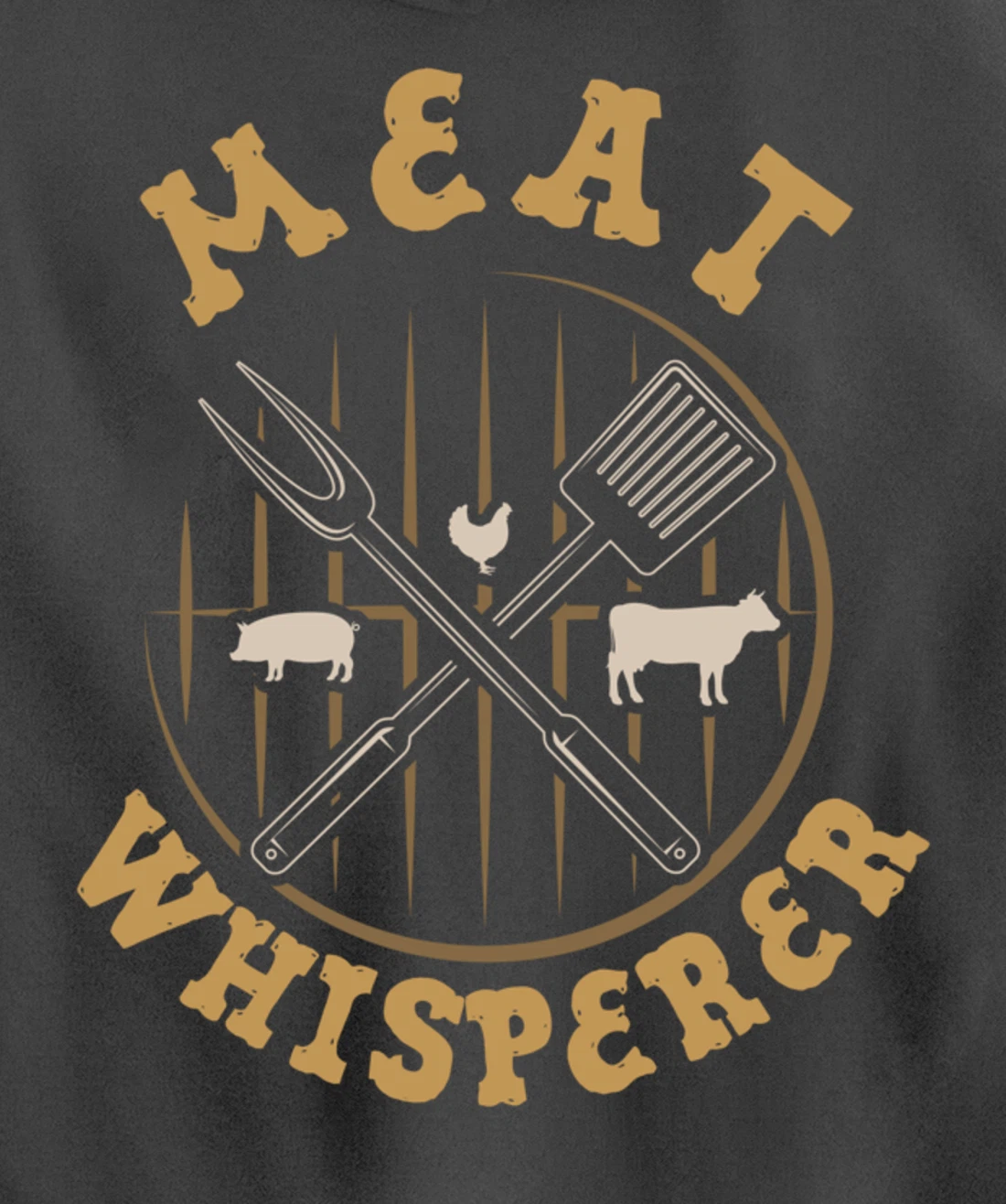 Funny Barbecue Whisperer Graphic Women Men Meat Smoking BBQ Pullover Hoodie