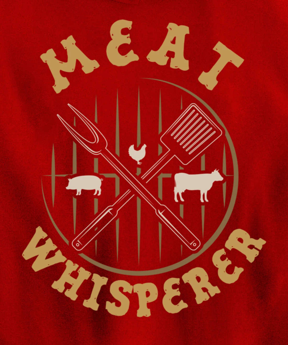 Funny Barbecue Whisperer Graphic Women Men Meat Smoking BBQ Pullover Hoodie