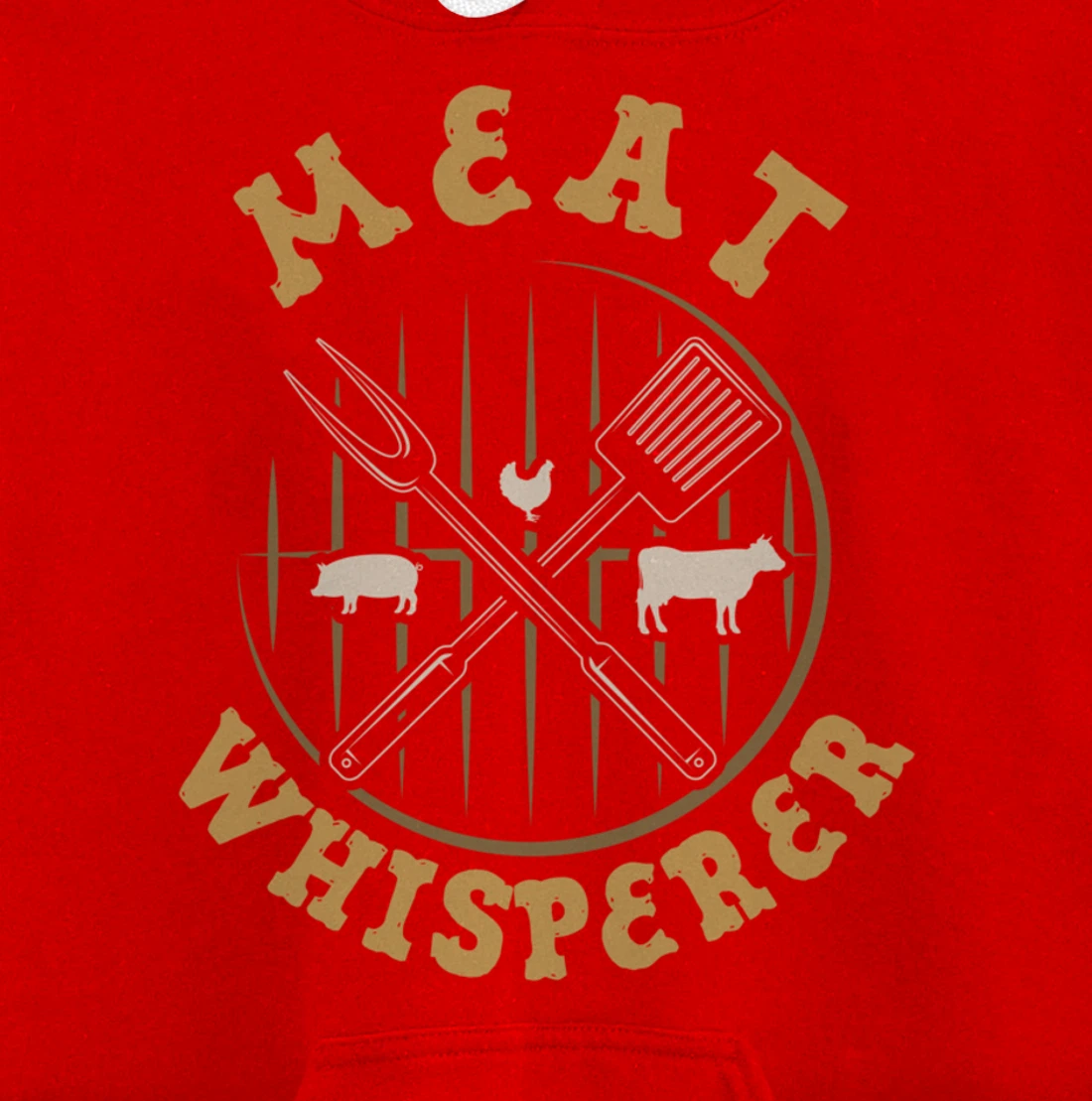 Funny Barbecue Whisperer Graphic Women Men Meat Smoking BBQ Pullover Hoodie