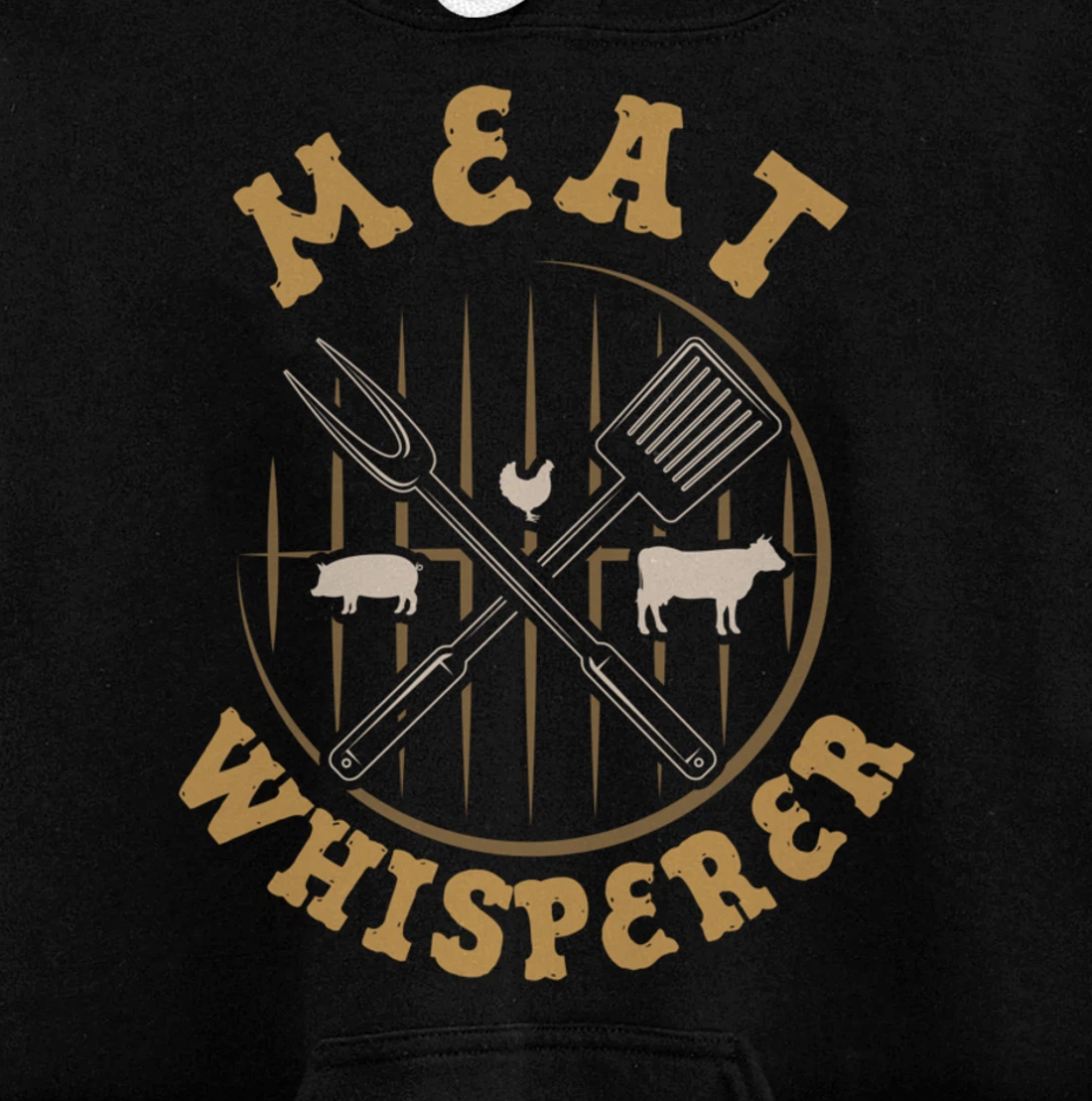 Funny Barbecue Whisperer Graphic Women Men Meat Smoking BBQ Pullover Hoodie