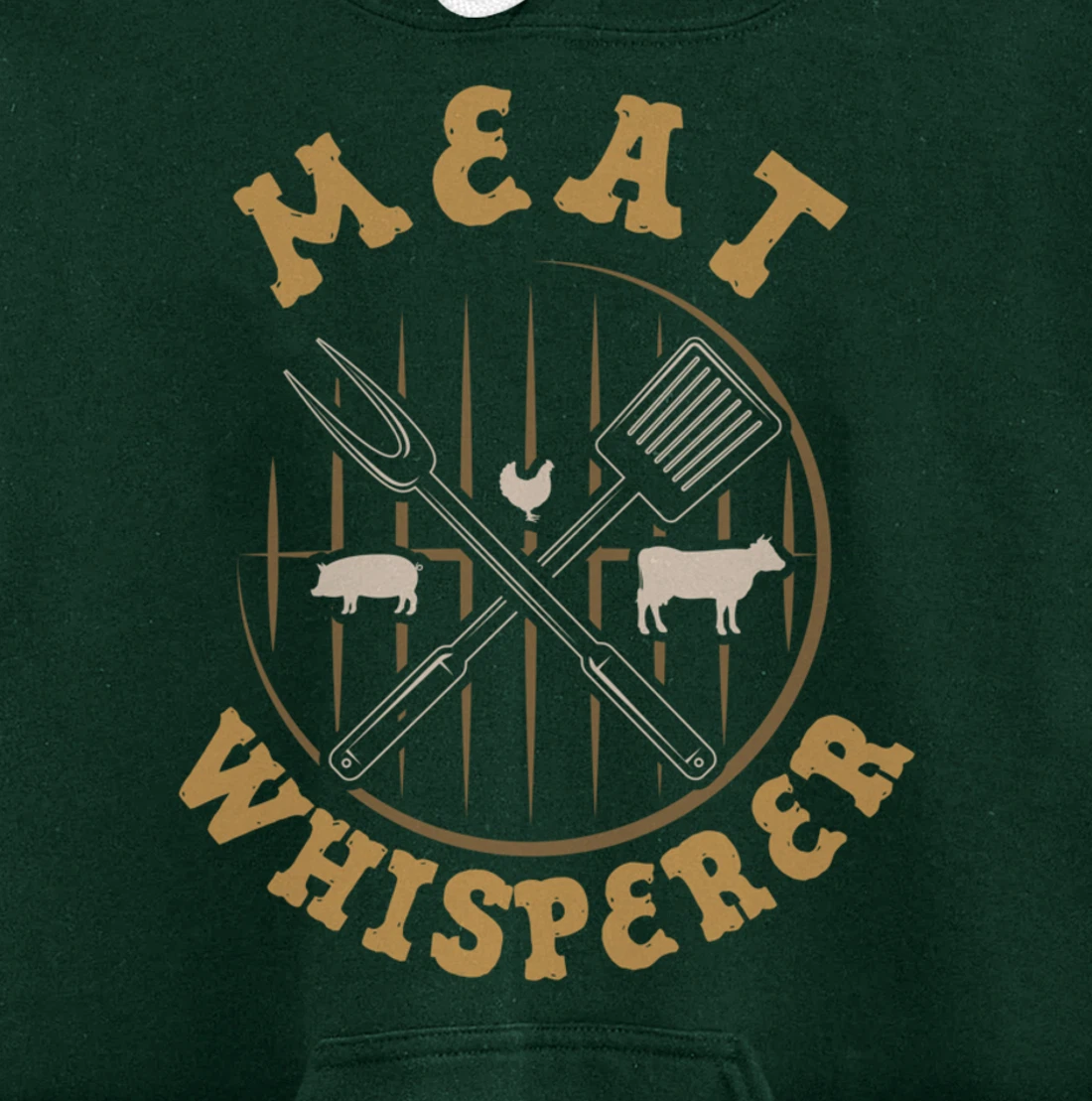 Funny Barbecue Whisperer Graphic Women Men Meat Smoking BBQ Pullover Hoodie