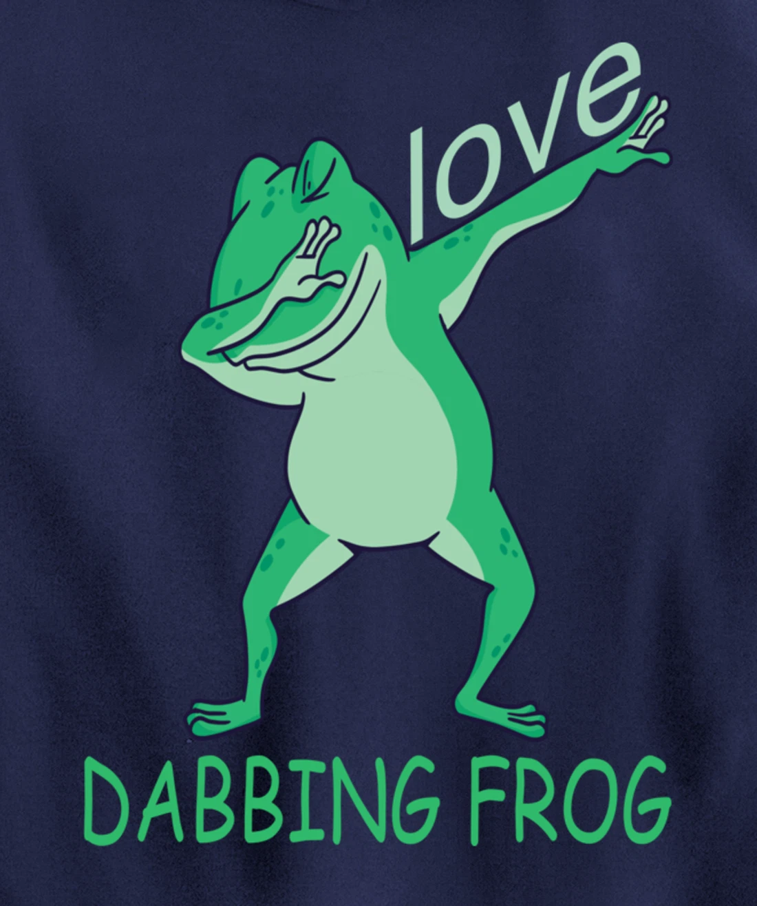 love dabbing frog Pullover Hoodie