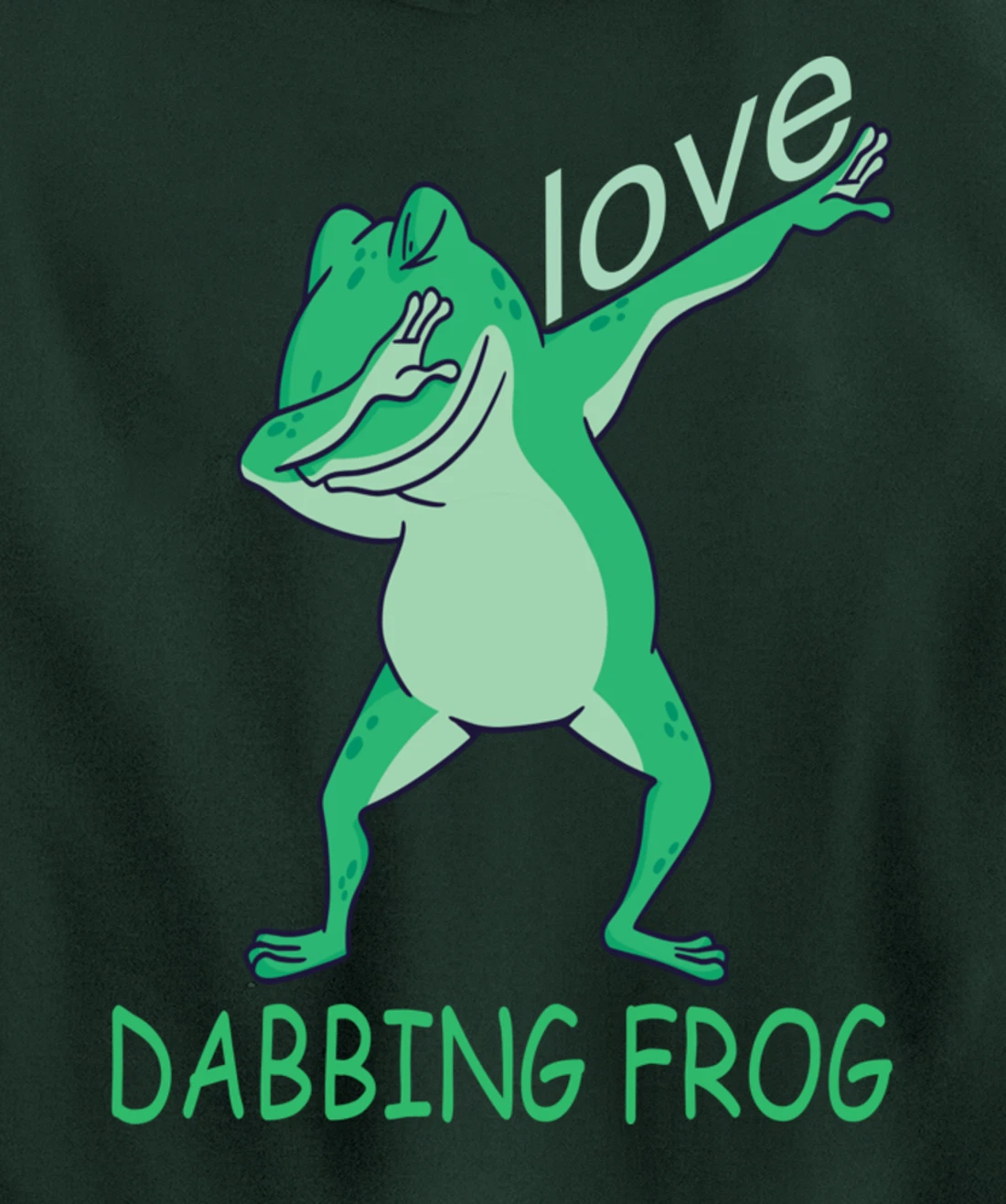 love dabbing frog Pullover Hoodie