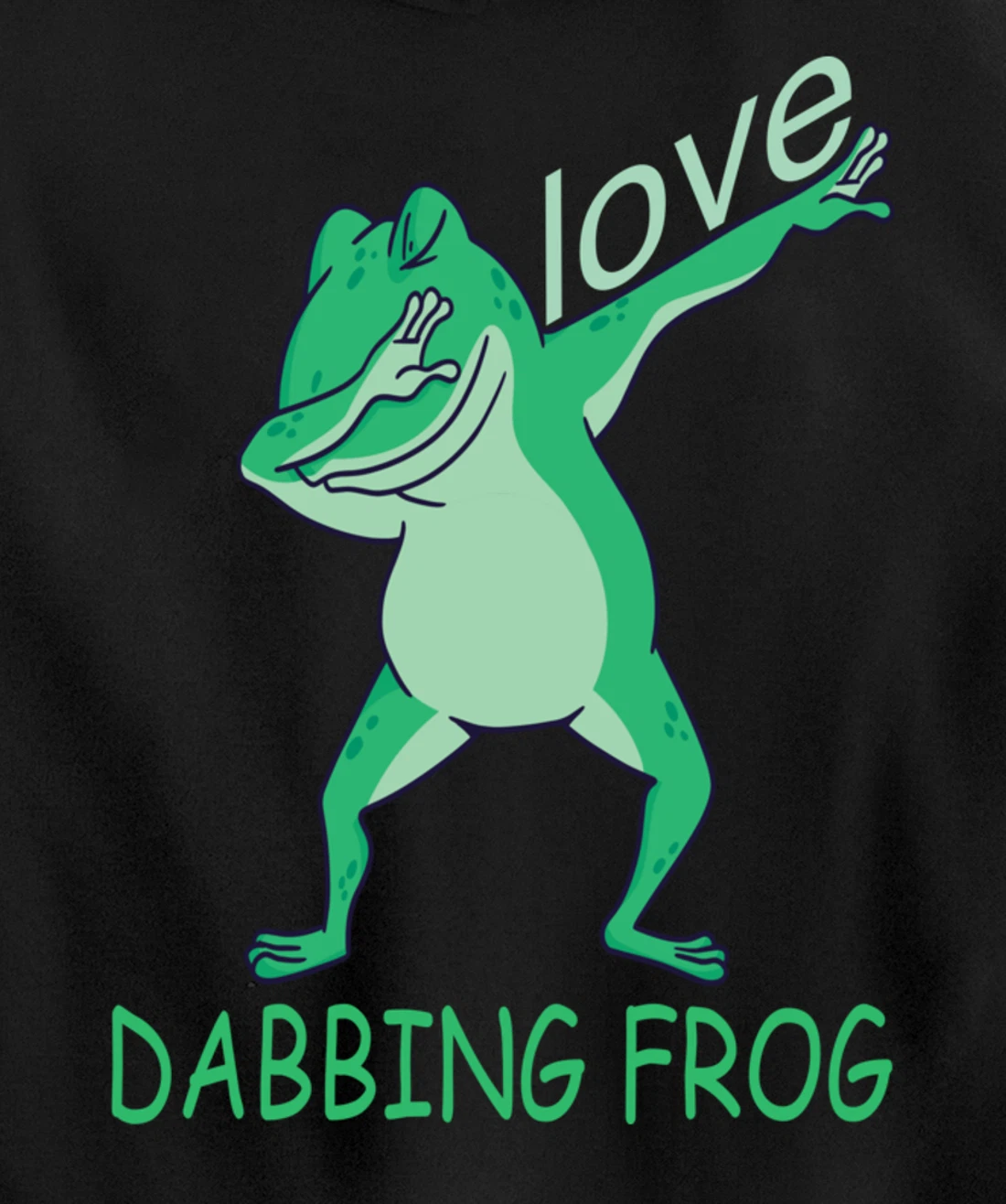 love dabbing frog Pullover Hoodie