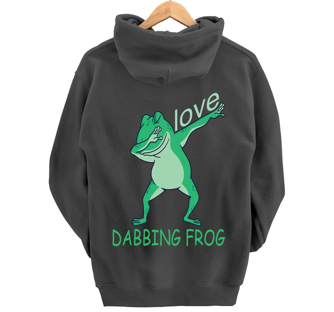 love dabbing frog Pullover Hoodie