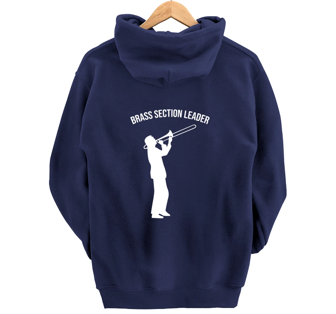 Section Leader Marching Band Brass Instrument Pullover Hoodie