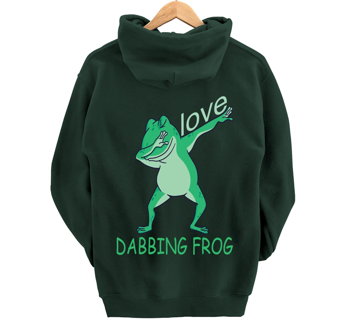love dabbing frog Pullover Hoodie