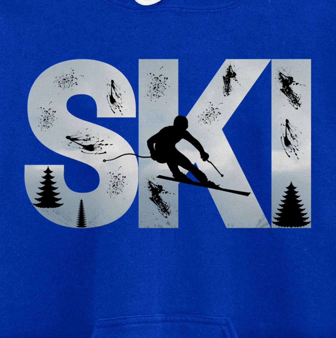 Ski Cool Skiing Style Alpine Skier Gift Women Men Boy Girl Pullover Hoodie