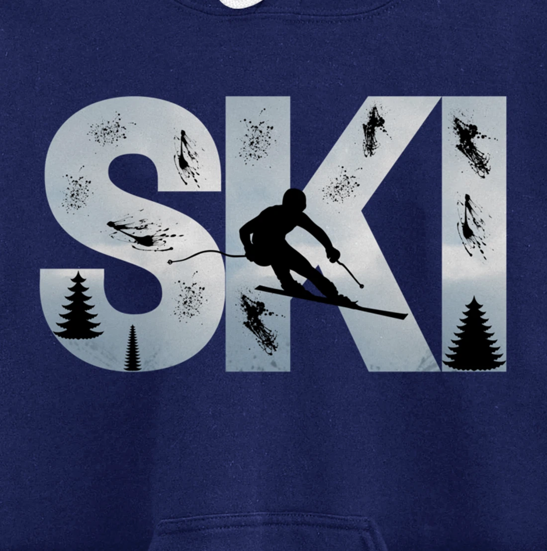 Ski Cool Skiing Style Alpine Skier Gift Women Men Boy Girl Pullover Hoodie