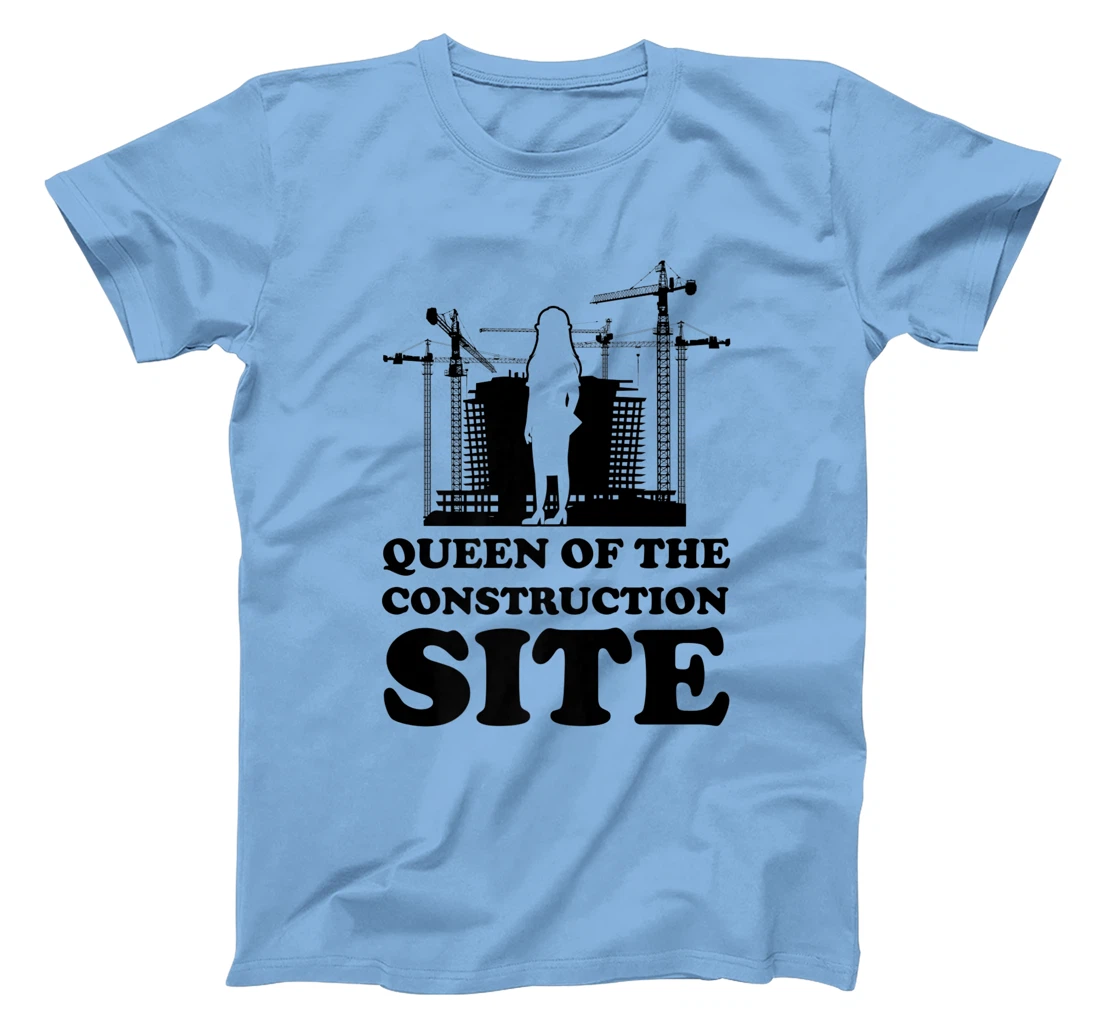 Womens queen of the construction site builder T-Shirt, Women T-Shirt