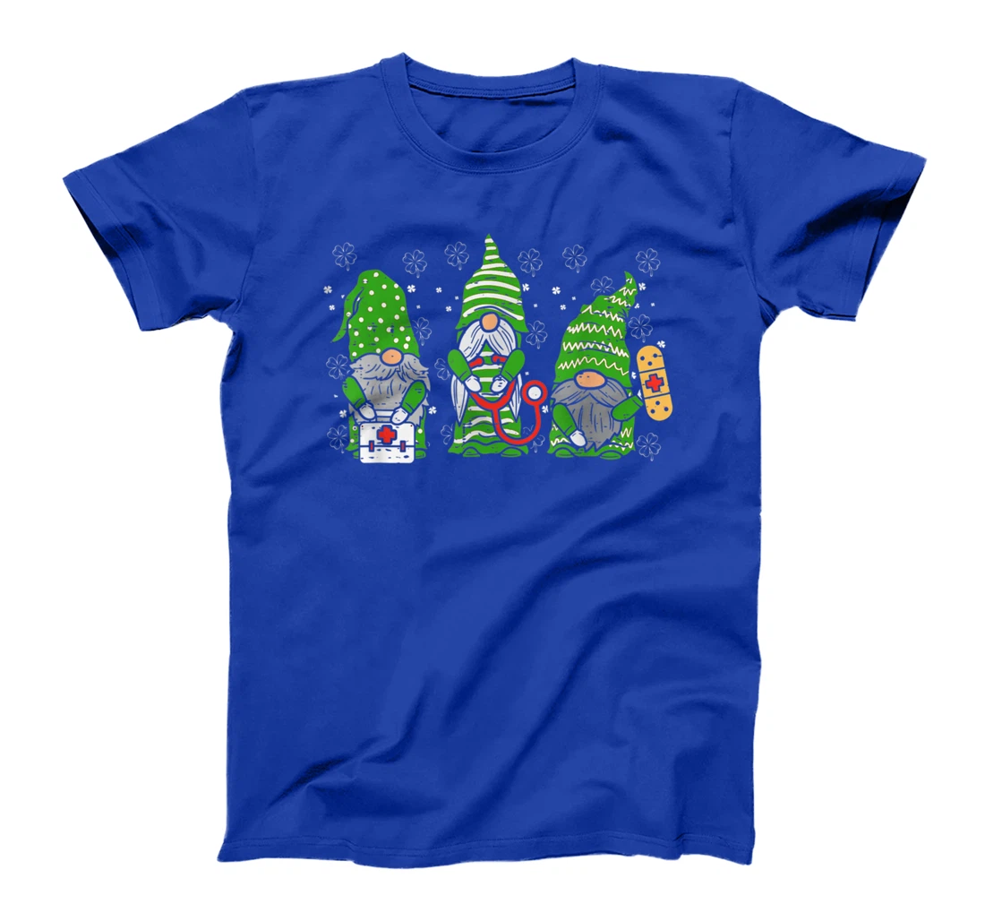 St. Patricks Day Stethoscope Nurse Life Irish Gnomes T-Shirt