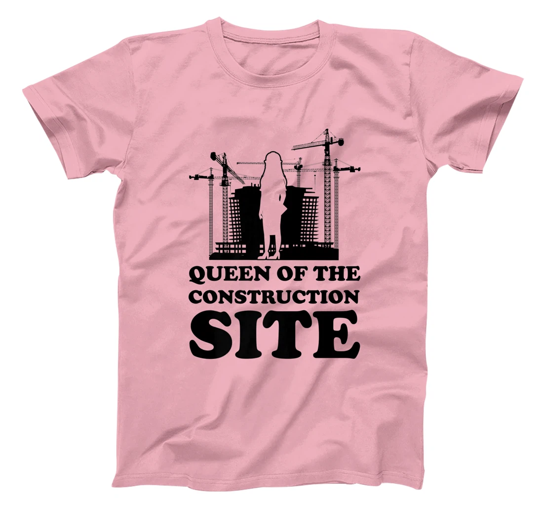 Womens queen of the construction site builder T-Shirt, Women T-Shirt