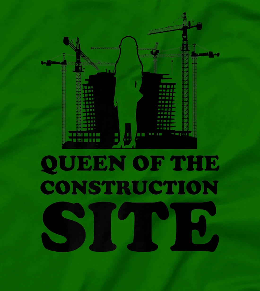 Womens queen of the construction site builder T-Shirt, Women T-Shirt