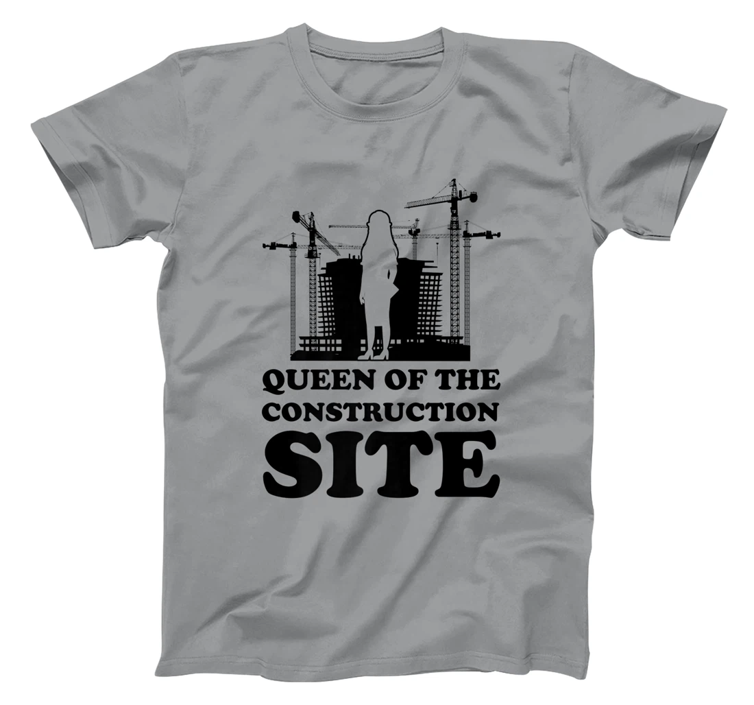 Womens queen of the construction site builder T-Shirt, Women T-Shirt