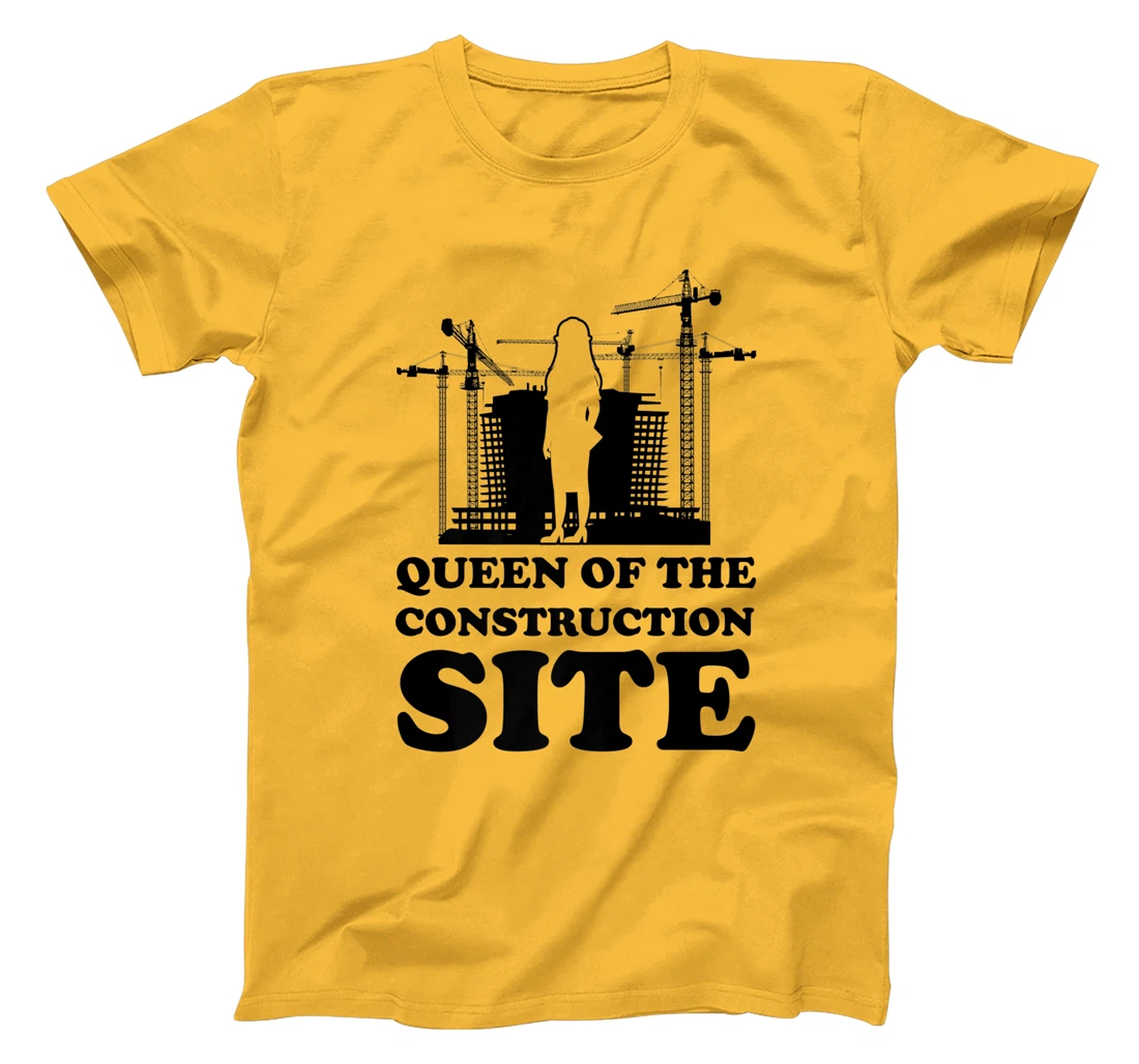 Womens queen of the construction site builder T-Shirt, Women T-Shirt