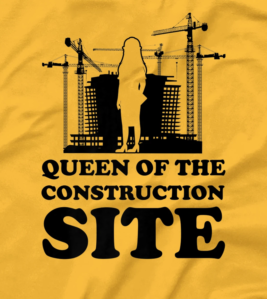 Womens queen of the construction site builder T-Shirt, Women T-Shirt