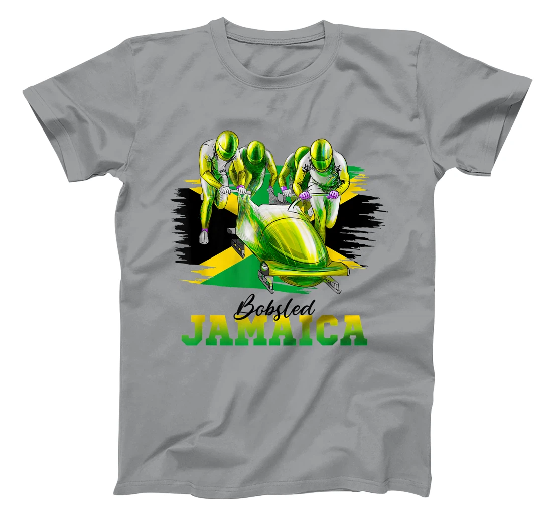 Bobsled Jamaica Team Jamaican Flag Winter Bobsled Lover T-Shirt, Women T-Shirt