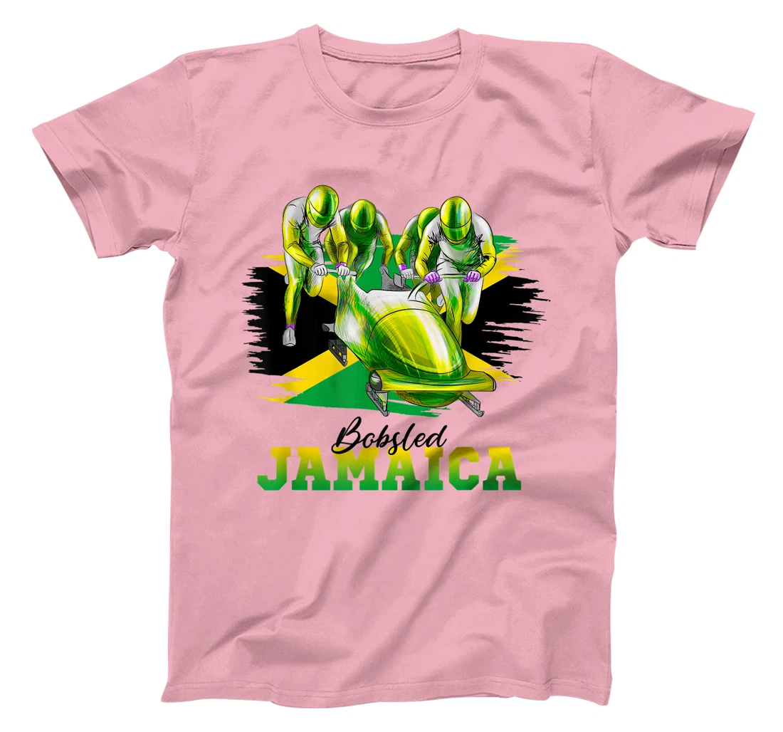 Bobsled Jamaica Team Jamaican Flag Winter Bobsled Lover T-Shirt, Women T-Shirt