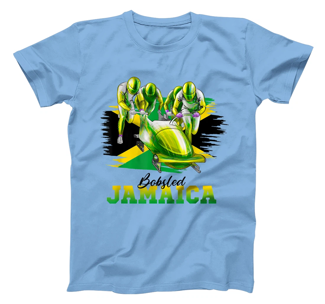 Bobsled Jamaica Team Jamaican Flag Winter Bobsled Lover T-Shirt, Women T-Shirt
