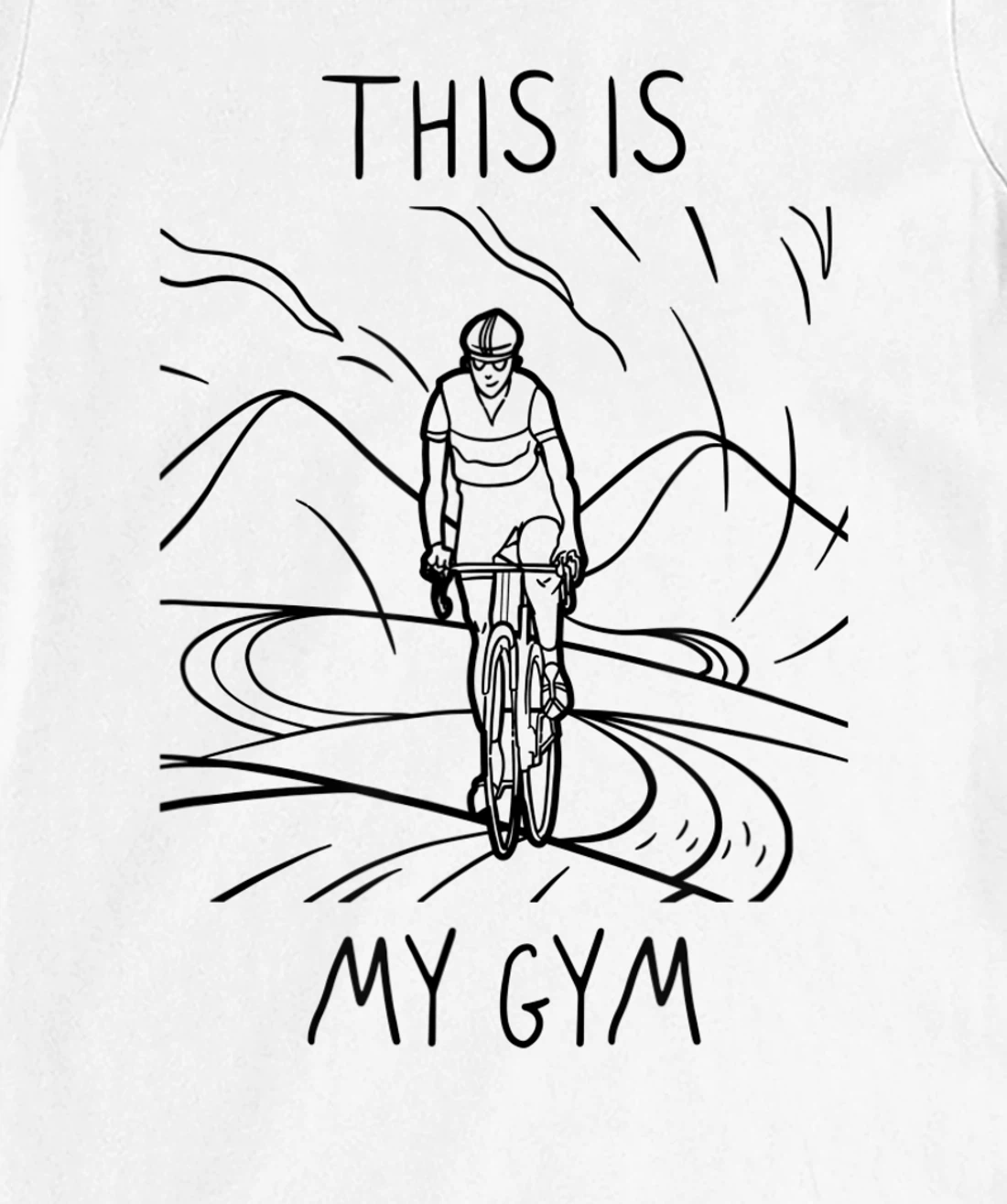 Womens This Is My Gym. Cool and Funny Bicycle T-Shirt, Women T-Shirt