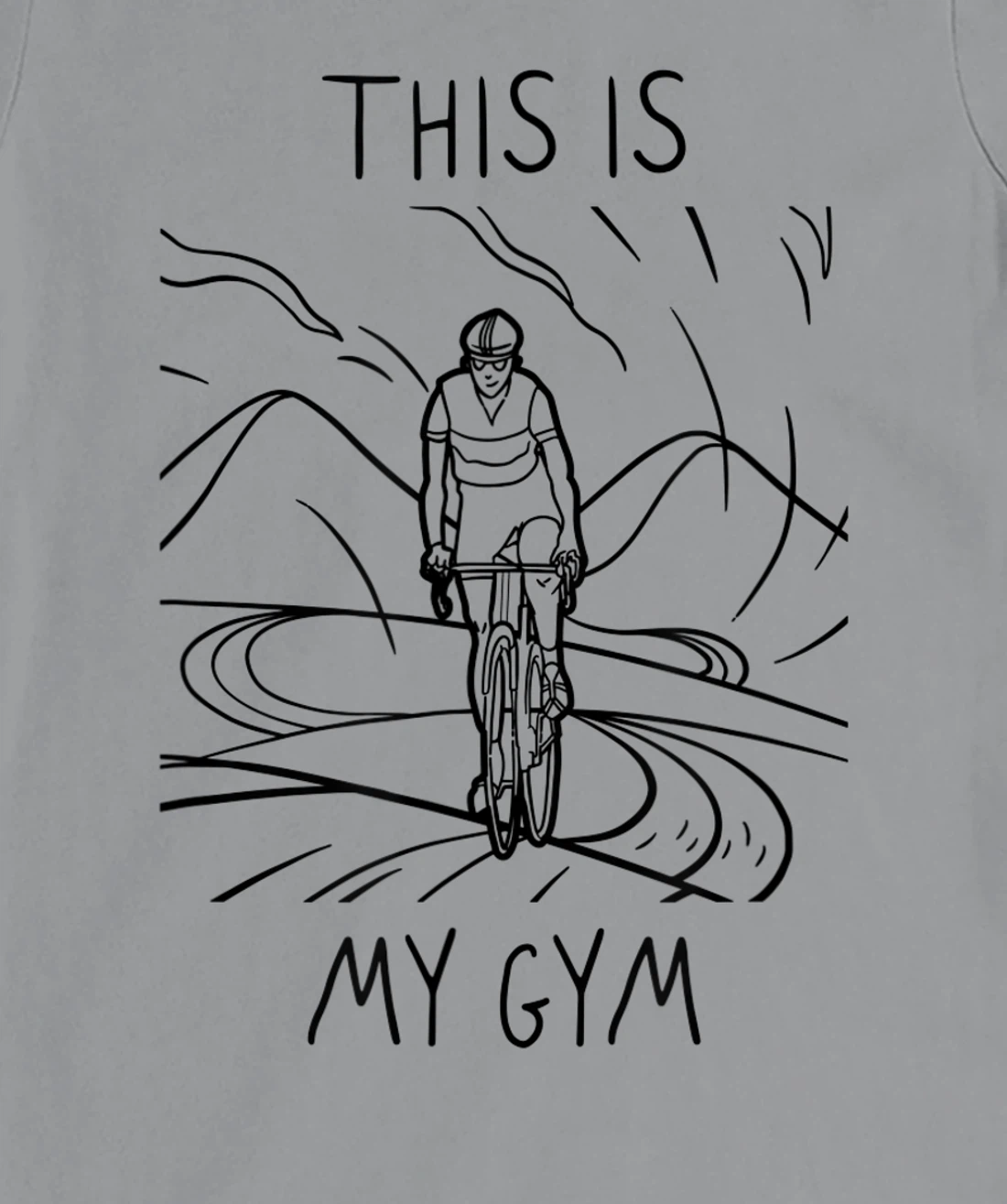 Womens This Is My Gym. Cool and Funny Bicycle T-Shirt, Women T-Shirt