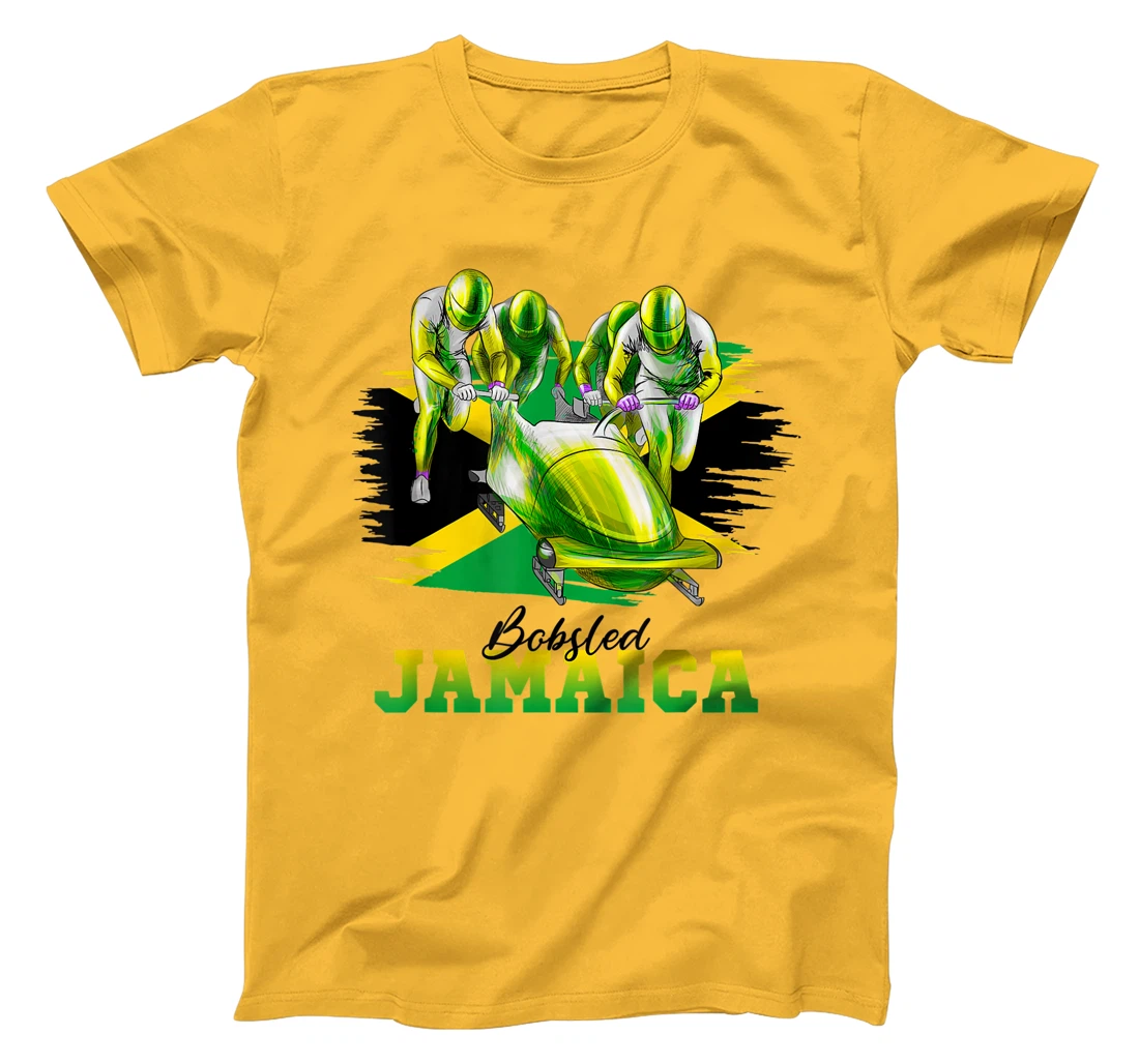 Bobsled Jamaica Team Jamaican Flag Winter Bobsled Lover T-Shirt, Women T-Shirt
