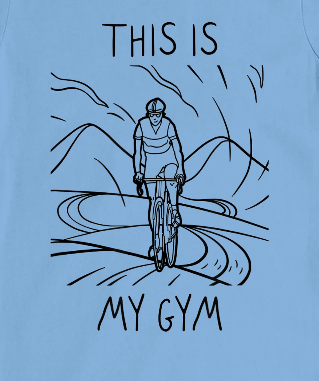 Womens This Is My Gym. Cool and Funny Bicycle T-Shirt, Women T-Shirt