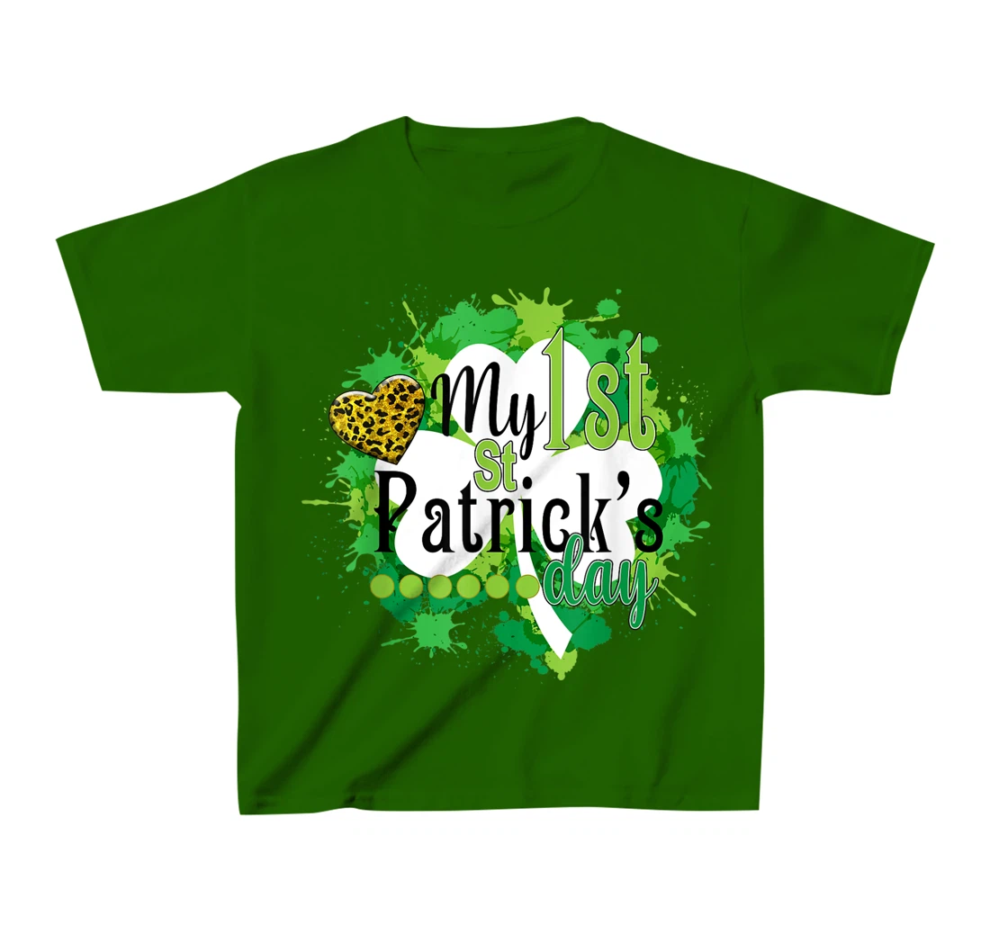 Funny Cute My First St. Patrick's Day Gift For Children T-Shirt, Kid T-Shirt and Women T-Shirt