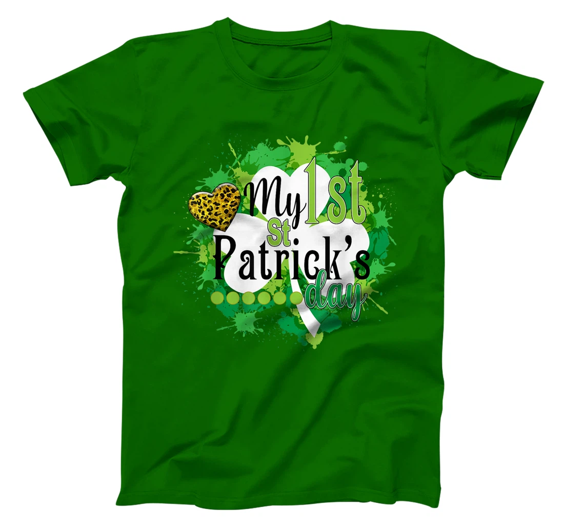 Funny Cute My First St. Patrick's Day Gift For Children T-Shirt, Kid T-Shirt and Women T-Shirt