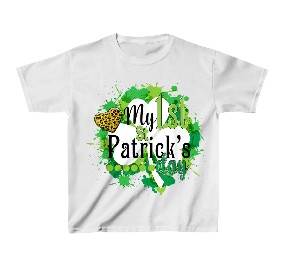 Funny Cute My First St. Patrick's Day Gift For Children T-Shirt, Kid T-Shirt and Women T-Shirt