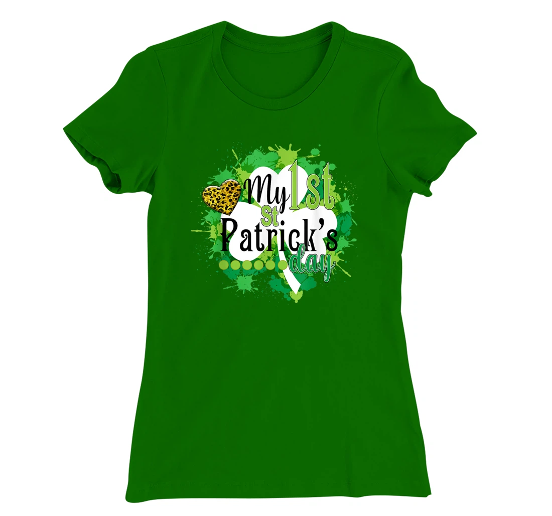 Funny Cute My First St. Patrick's Day Gift For Children T-Shirt, Kid T-Shirt and Women T-Shirt