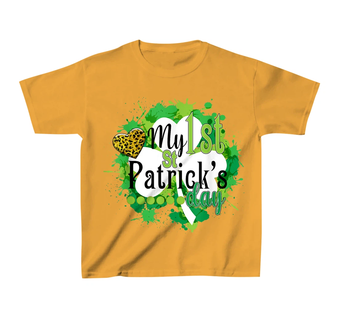 Funny Cute My First St. Patrick's Day Gift For Children T-Shirt, Kid T-Shirt and Women T-Shirt