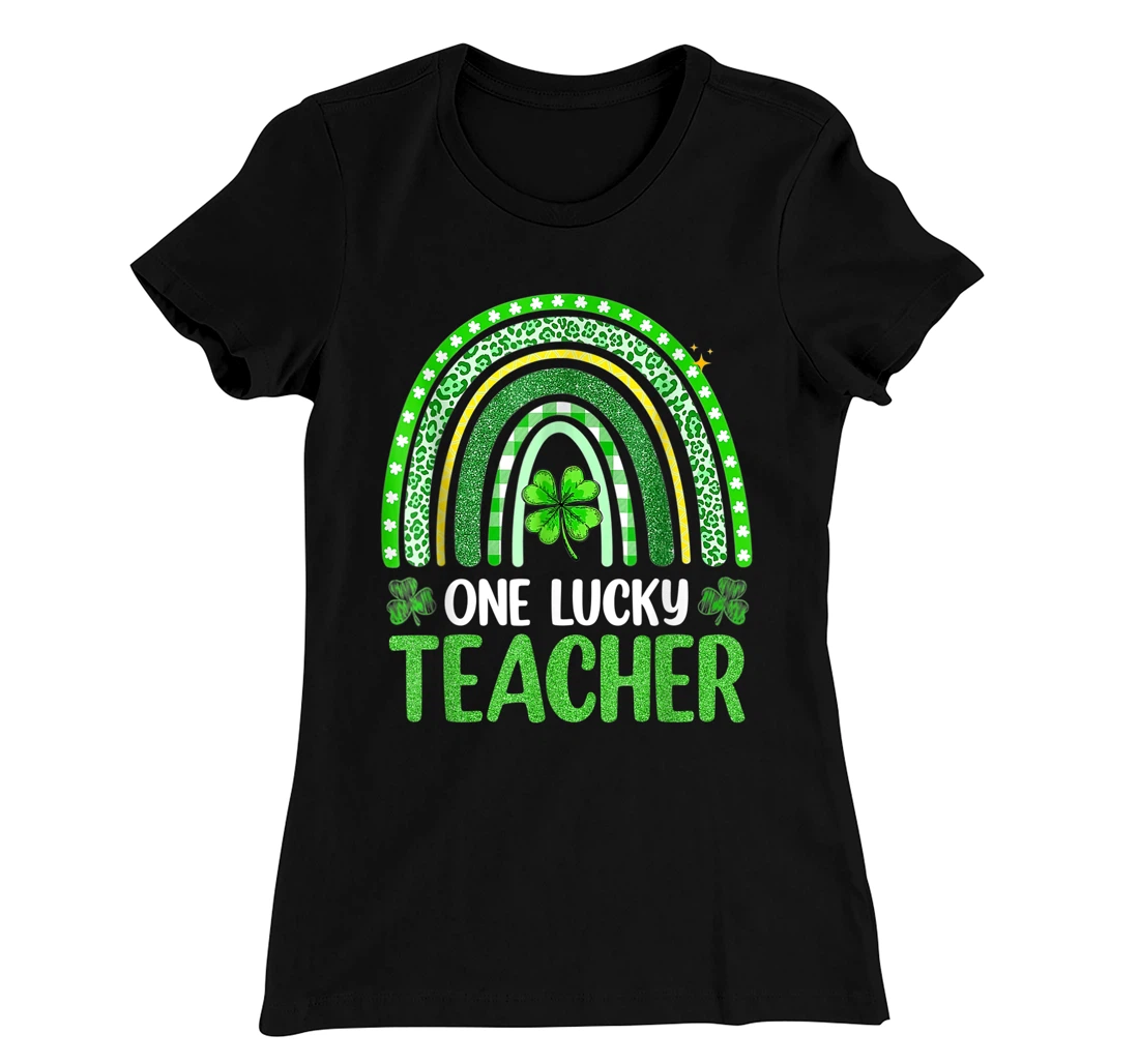 One Lucky Teacher Rainbow St Patrick’s Day Appreciation T-Shirt, Kid T-Shirt and Women T-Shirt