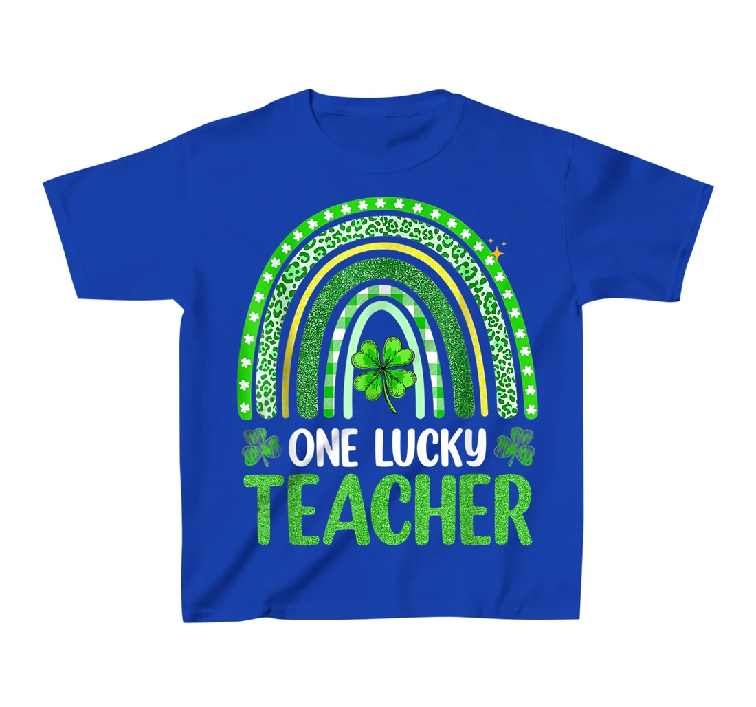 One Lucky Teacher Rainbow St Patrick’s Day Appreciation T-Shirt, Kid T-Shirt and Women T-Shirt