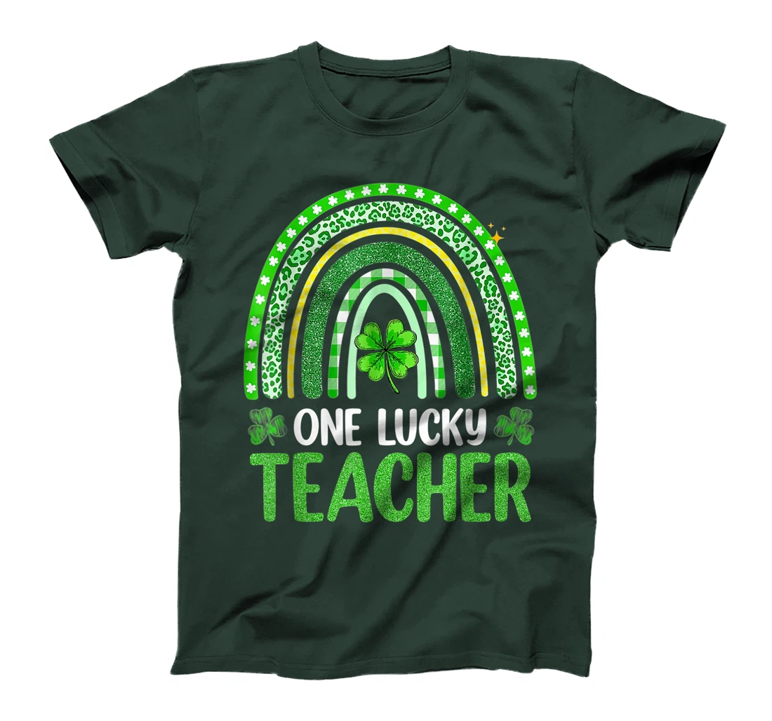 One Lucky Teacher Rainbow St Patrick’s Day Appreciation T-Shirt, Kid T-Shirt and Women T-Shirt