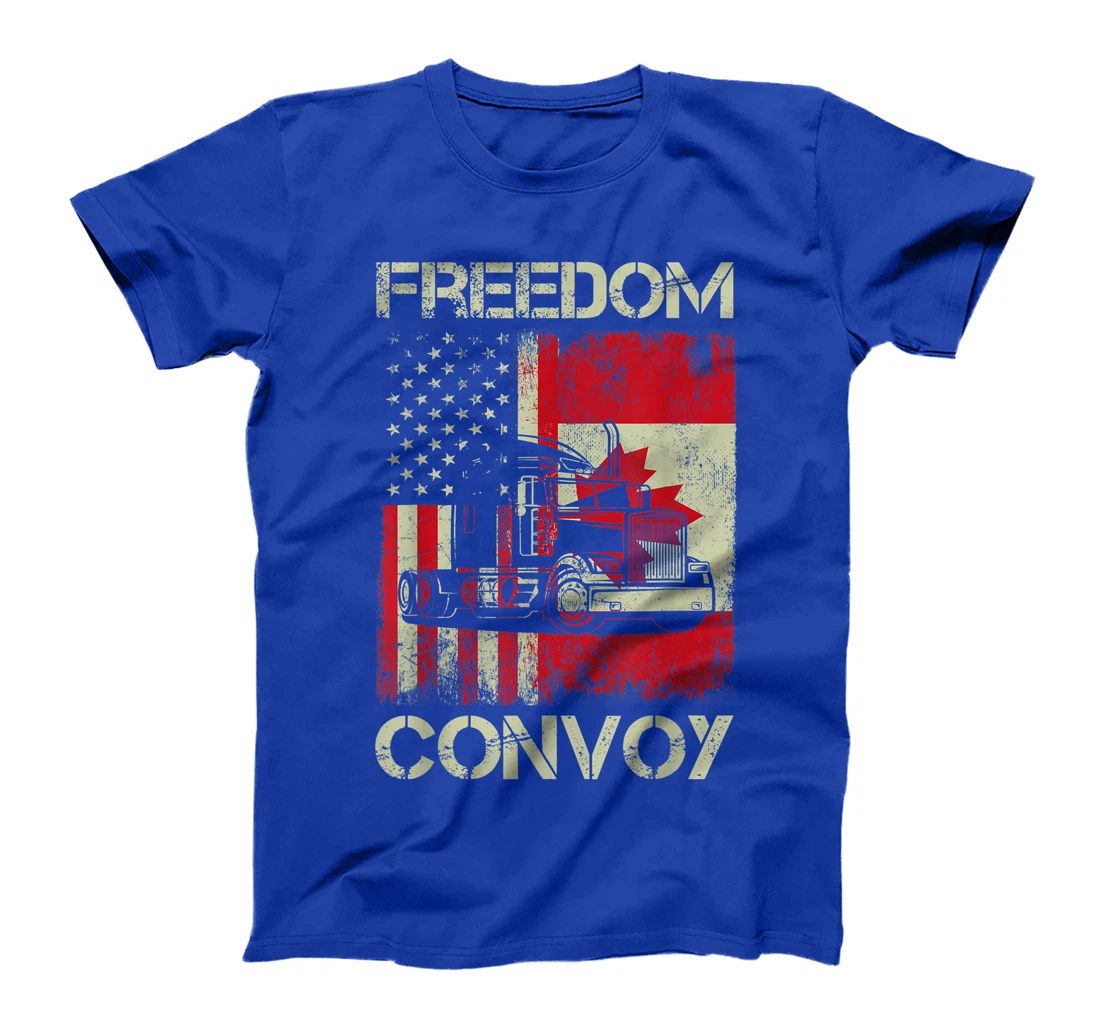 Freedom Convoy 2022 Support Canadian Truckers Mandate Truck T-Shirt, Women T-Shirt