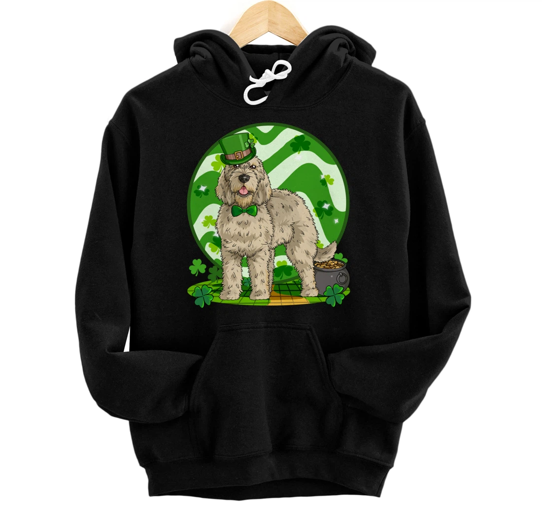 Otterhound Dog Lucky Leprechaun St. Patricks Day Pullover Hoodie