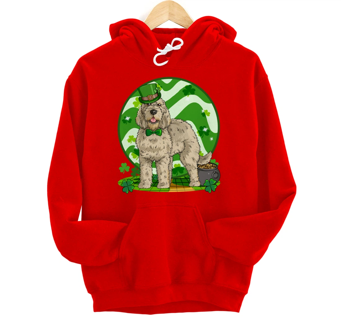 Otterhound Dog Lucky Leprechaun St. Patricks Day Pullover Hoodie