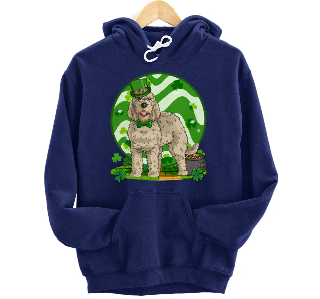 Otterhound Dog Lucky Leprechaun St. Patricks Day Pullover Hoodie