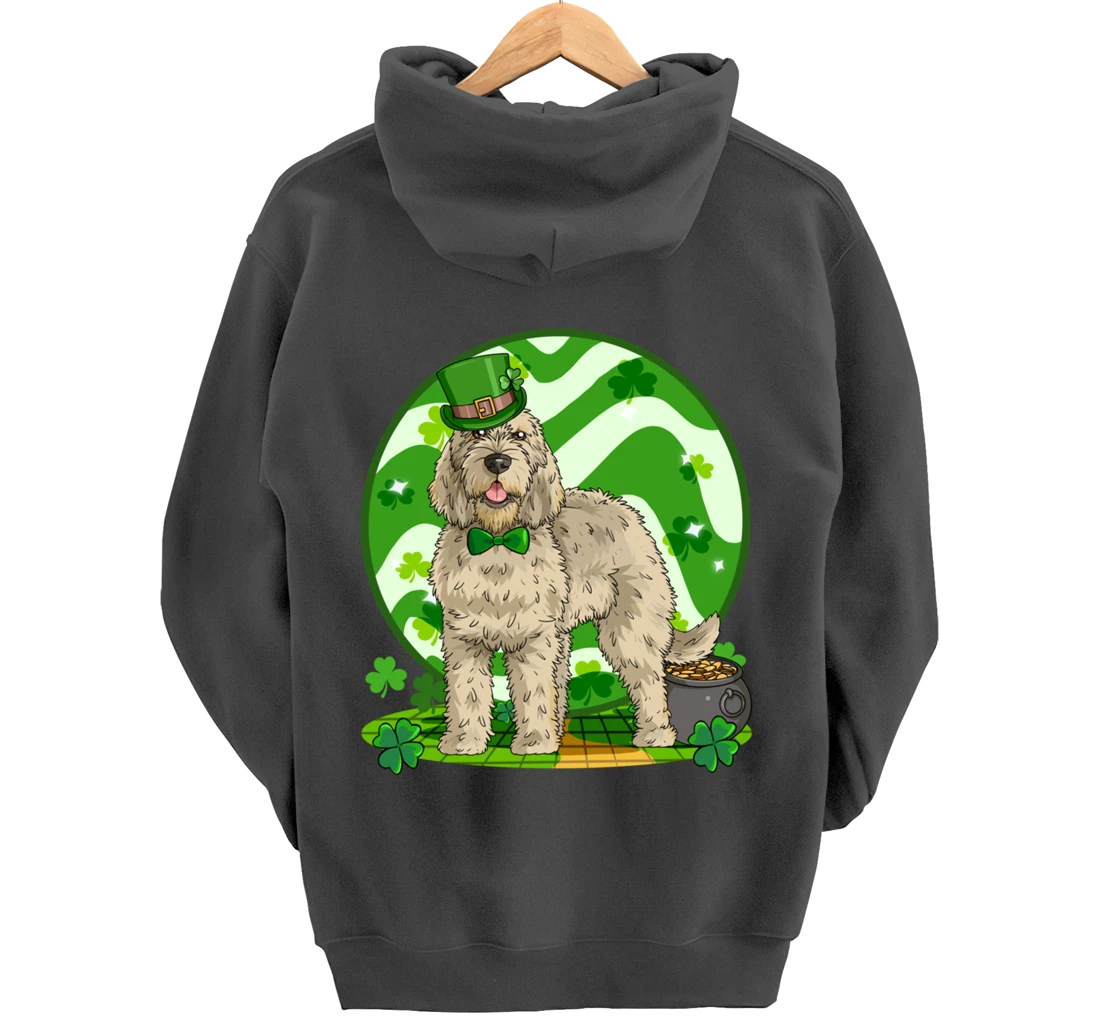 Otterhound Dog Lucky Leprechaun St. Patricks Day Pullover Hoodie