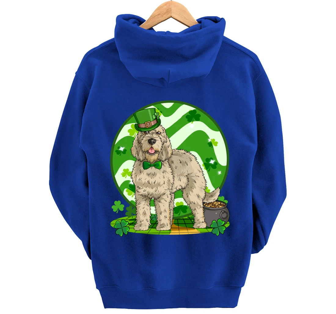 Otterhound Dog Lucky Leprechaun St. Patricks Day Pullover Hoodie