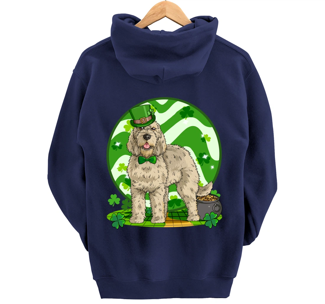 Otterhound Dog Lucky Leprechaun St. Patricks Day Pullover Hoodie