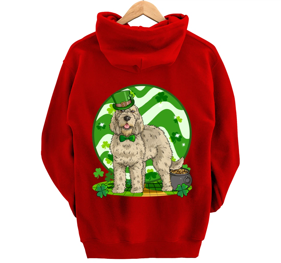 Otterhound Dog Lucky Leprechaun St. Patricks Day Pullover Hoodie